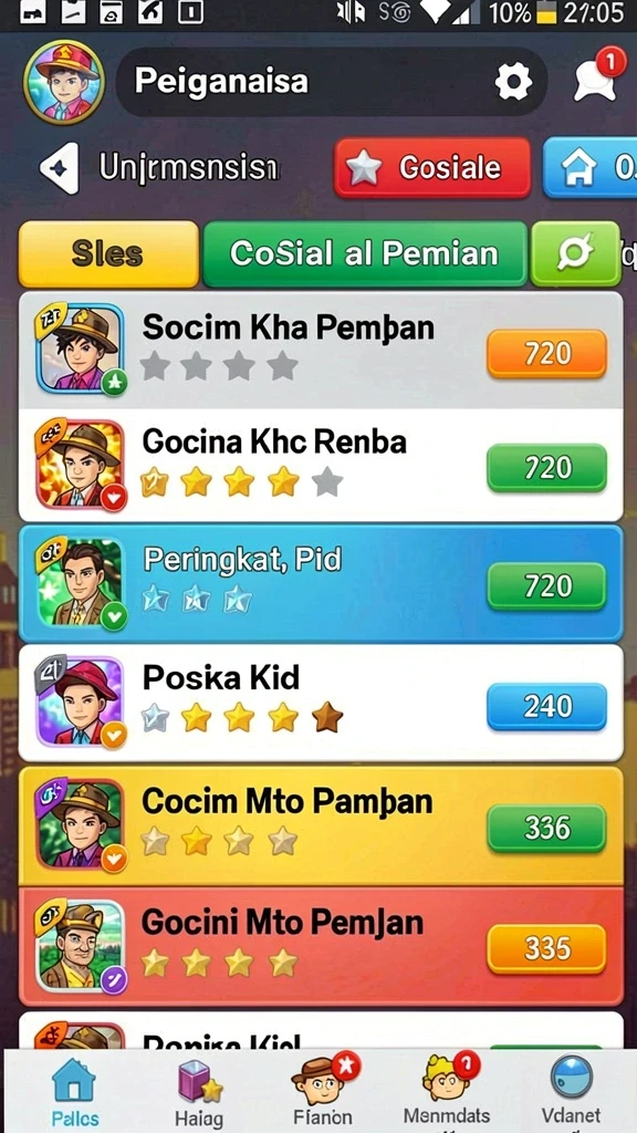 Sistem upgrade karakter yang menarik.