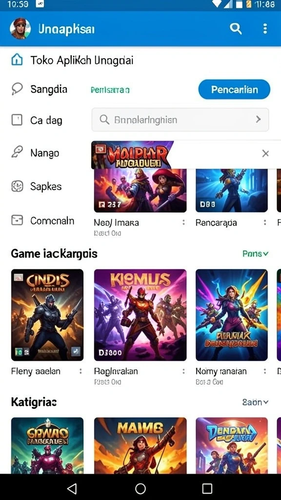 Tantangan seru di setiap level yang harus diatasi.
