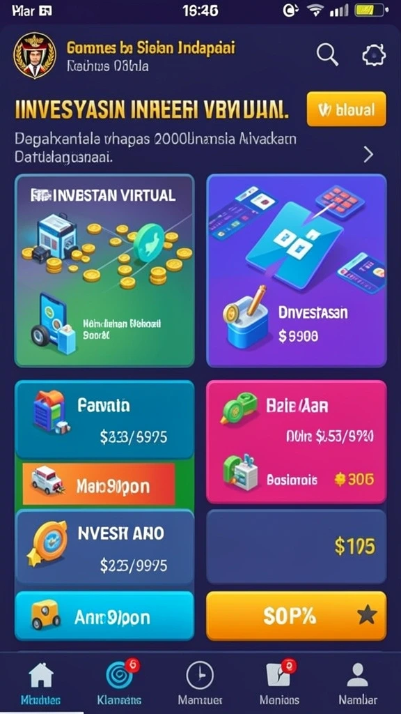 Tampilan antarmuka ABUTOGEL yang menarik dan intuitif.