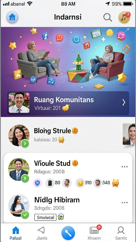 Pengaturan karakter yang beragam dan menarik.