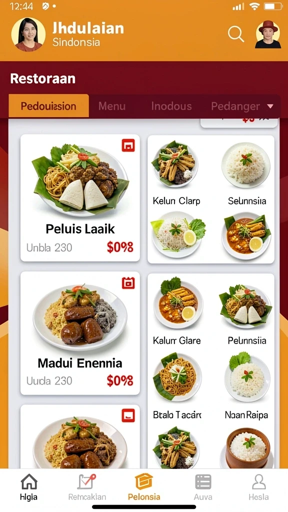 Tampilan antarmuka yang menarik dan intuitif.