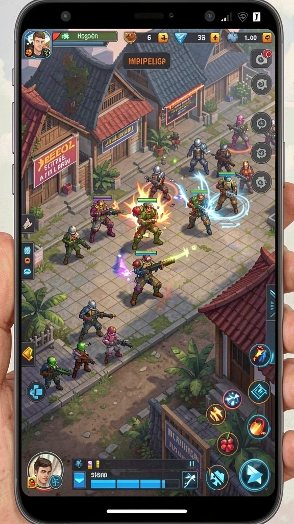 Karakter unik dengan skill berbeda-beda.