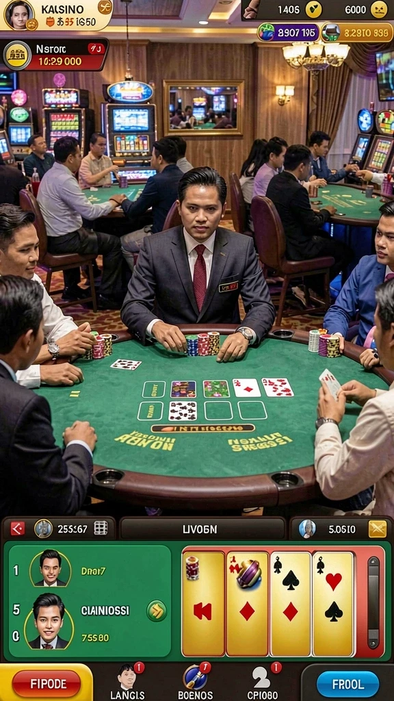 Screenshot aplikasi JOKER11 menggambarkan berbagai pilihan permainan yang tersedia.