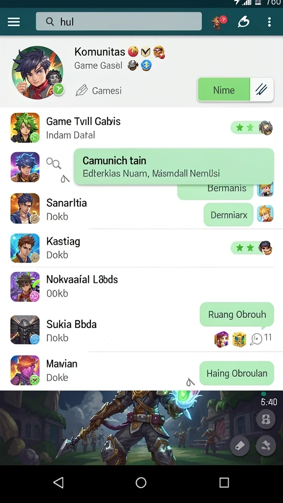 Mode permainan yang beragam dan menarik.