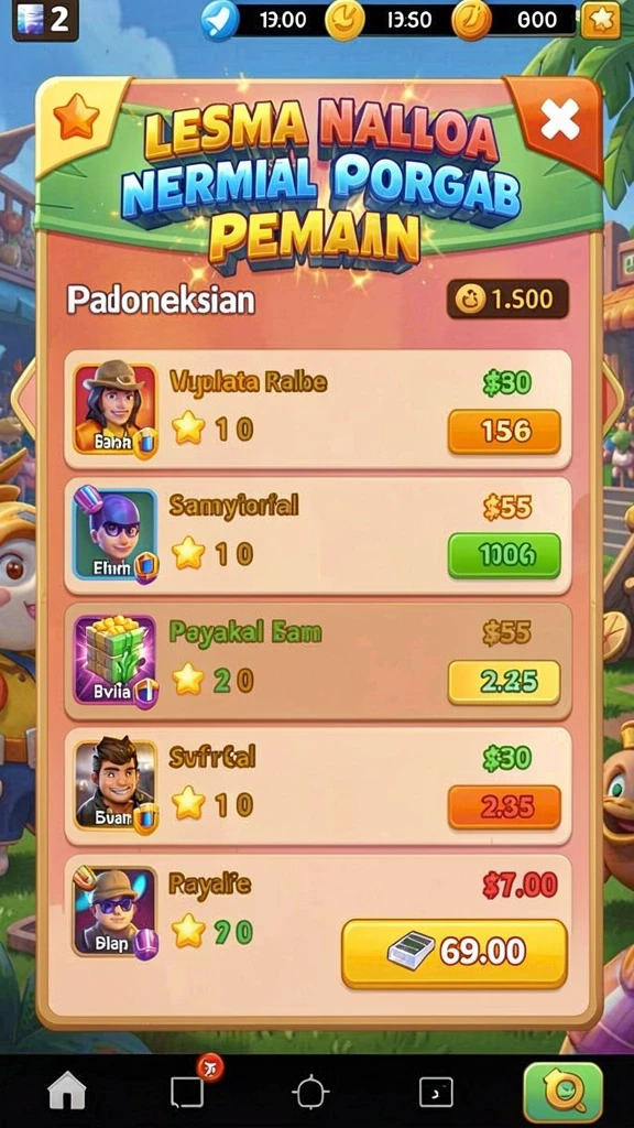 Leaderboard untuk meningkatkan kompetisi antar pemain.