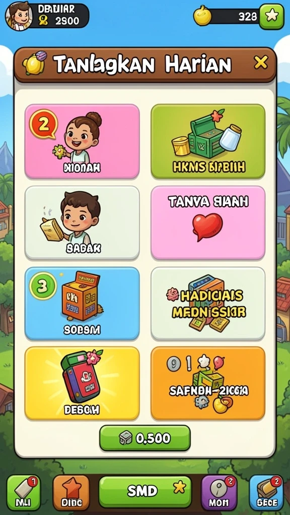 Karakter unik yang menambah keseruan permainan.