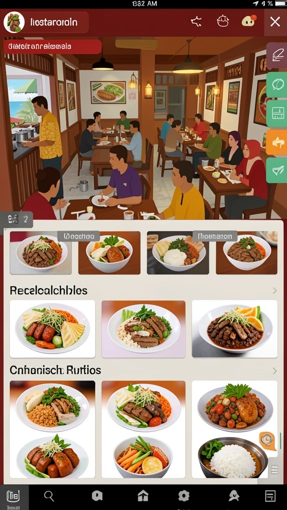 Pemandangan level yang menakjubkan dan penuh warna.