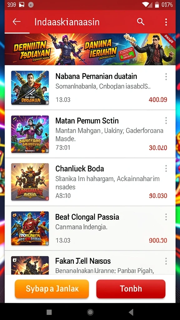 Gambaran permainan yang seru dan penuh tantangan.