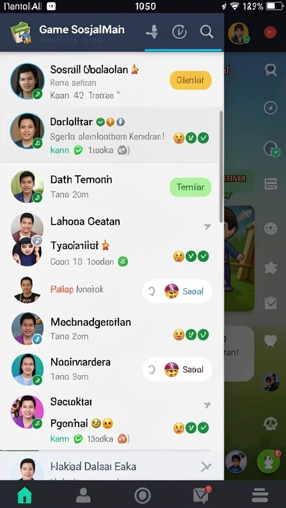 Karakter-karakter unik yang bisa dimainkan.