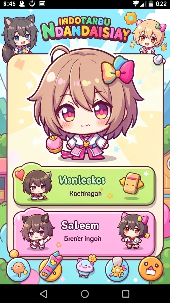 Tampilan antarmuka utama game SUPERSVIP.