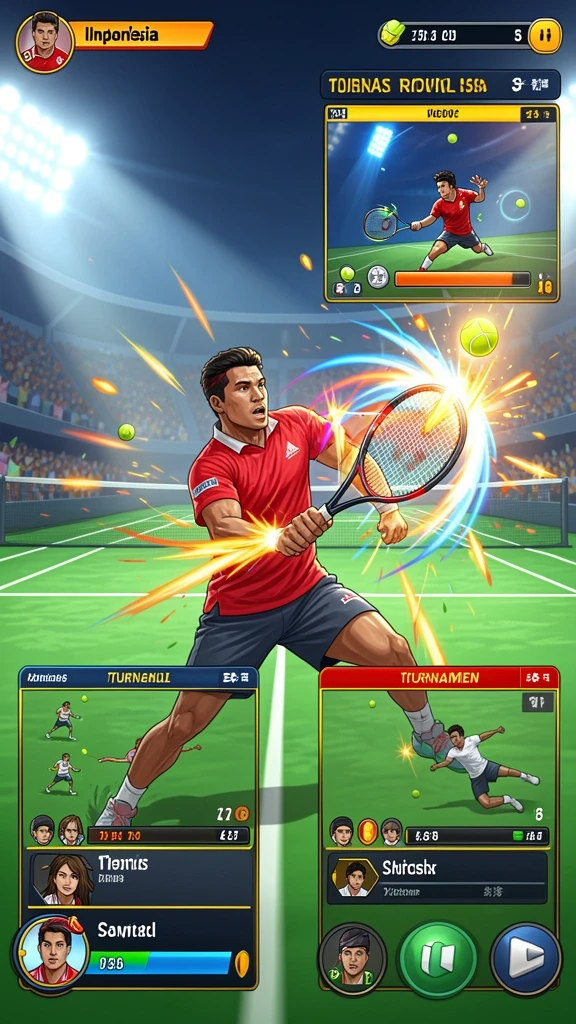 Momen seru dalam gameplay yang menegangkan.