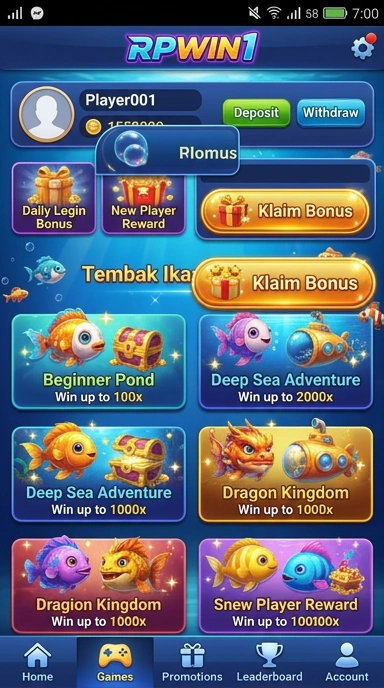 rpwin1 — menu pengaturan